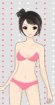 fashion girl dress up logo