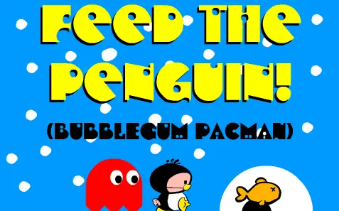 Feed the Penguin (Bubblegum Pacman) logo