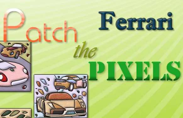 Ferrari Patch the Pixels logo