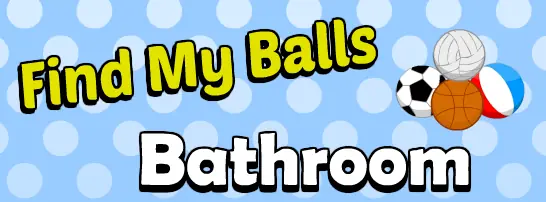 Find My Balls Bathroom logo