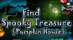 Find Spooky Treasure Pumpkin House logo