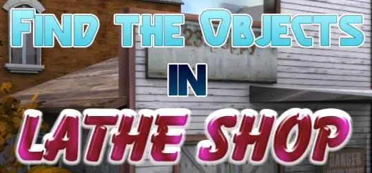 Find the Objects in Lathe Shop logo