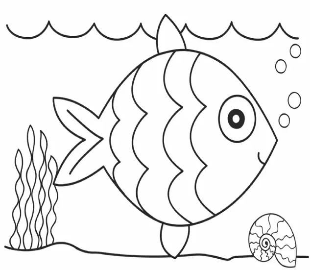 Fish Under The Sea Coloring logo