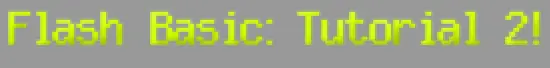 Flash Basic: Tutorial 2 logo