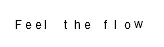 Flowing Text Following Mouse logo