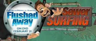 Flushed Away Sewer Surfing logo