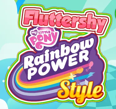 Fluttershy My Little Pony Rainbow Power Style logo