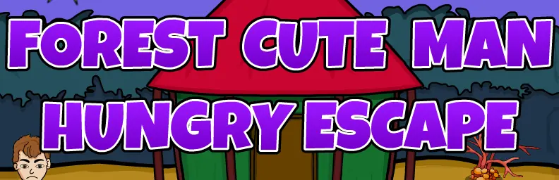 Forest Cute Man Hungry Escape logo