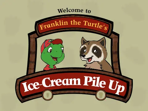 Franklin the Turtle's Ice-Cream Pile Up logo