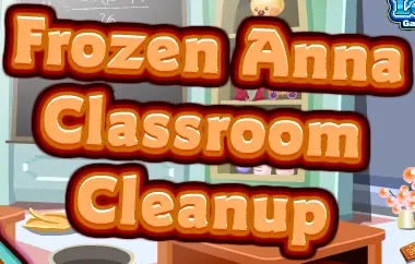Frozen Anna Classroom Cleanup logo