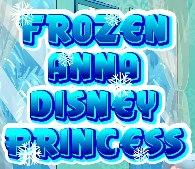 Frozen Anna Disney Princess logo