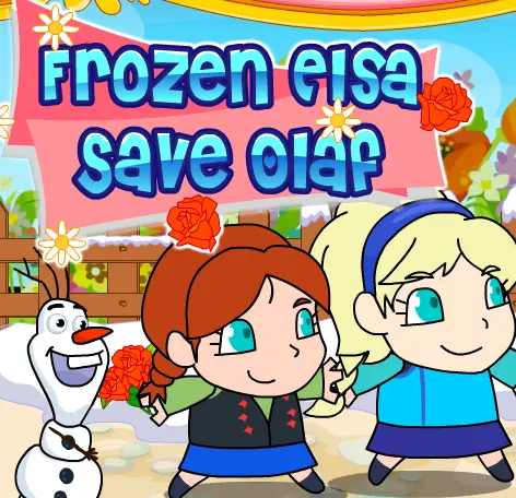 Frozen Elsa Save Olaf logo