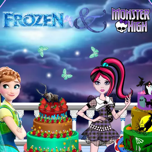 Frozen & Monster High Cake Decor logo