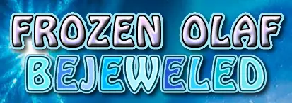 Frozen Olaf Bejeweled logo