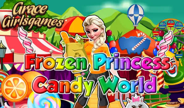 Frozen Princess Candy World logo