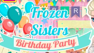 Frozen Sisters Birthday Party logo