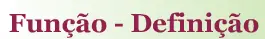 Função - Definição logo