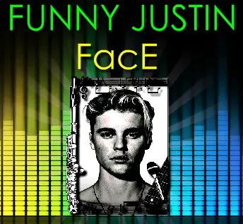 Funny Justin Face logo