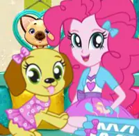Fynsy's Pet Salon Pinkie Pie logo