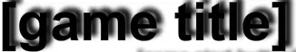 [game title] logo
