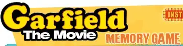 Garfield the Movie Memory Game logo