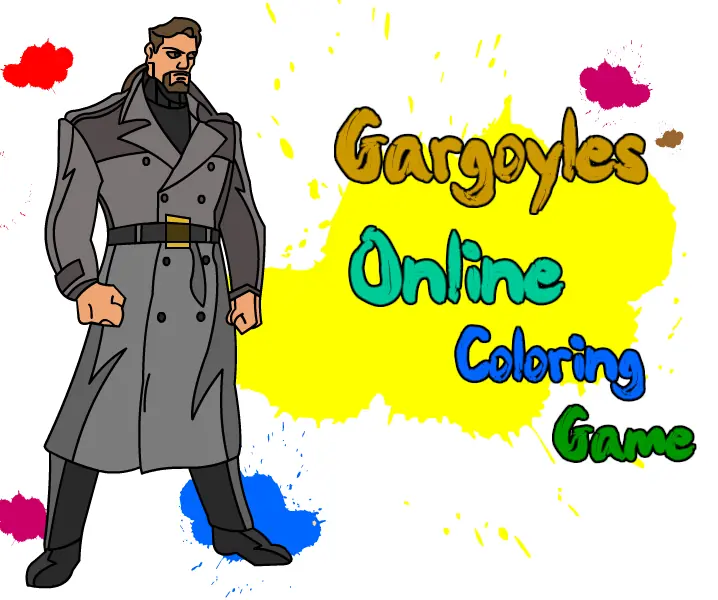 Gargoyles Online Coloring Game logo