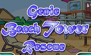 Genie Beach Tower Rescue logo
