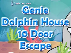 Genie Dolphin House 10 Door Escape logo