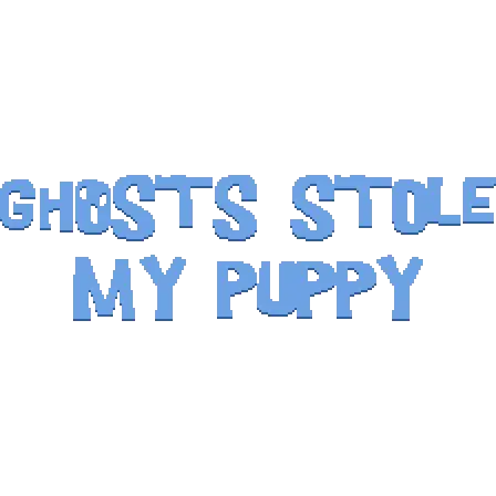 Ghosts stole my puppy logo