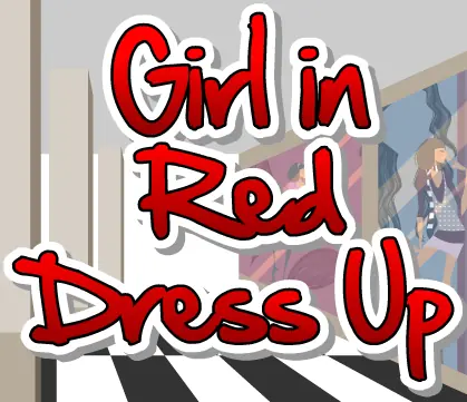 Girl in Red Dress Up logo
