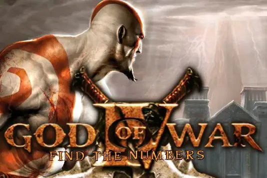 God of War 4 - Find the Numbers logo