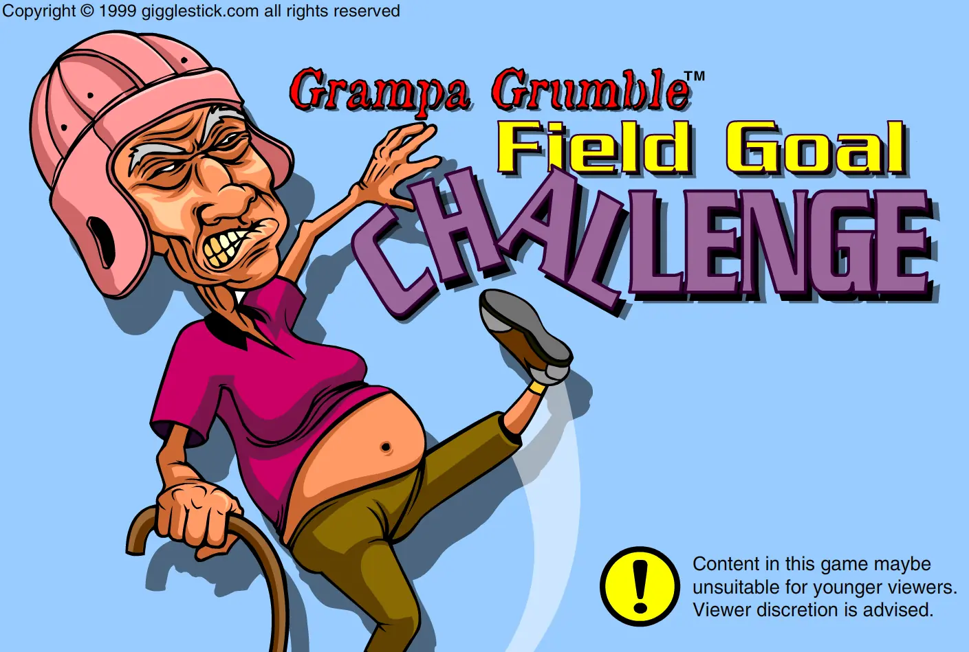 Grampa Grumble Field Goal Challenge logo
