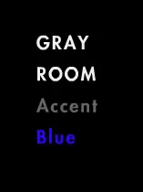 GRAY ROOM Accent Blue logo