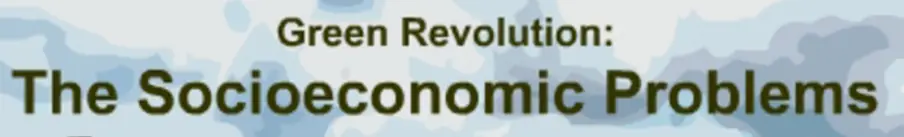 Green Revolution: Socioeconomic Problems logo