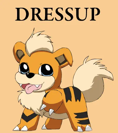 Growlithe Dressup logo