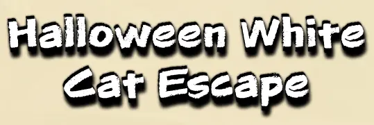 Halloween White Cat Escape logo