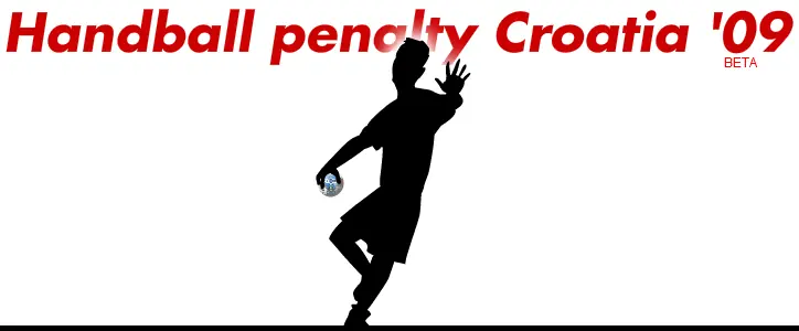 Handball penalty Croatia '09 logo