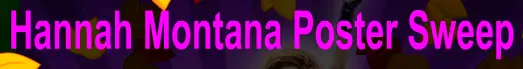 Hannah Montana: Poster Sweep logo