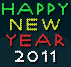 Happy New Year 2011 logo