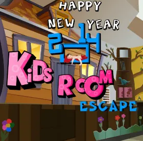 Happy New Year 2014 kids Room Escape logo