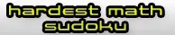 Hardest Math Sudoku logo