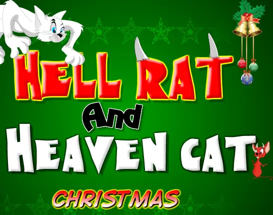 Hell Rat and Heaven Cat: Christmas logo
