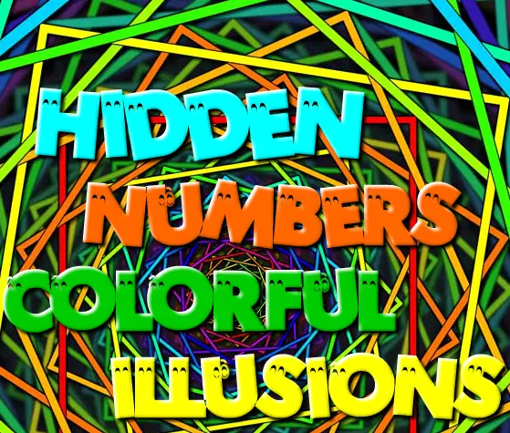Hidden Numbers - Colorful Illusions logo