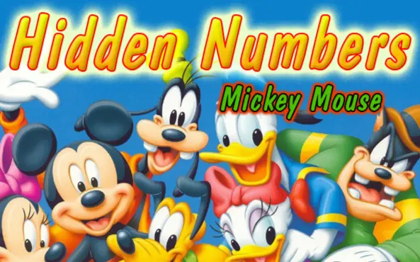 Hidden Numbers: Mickey Mouse logo