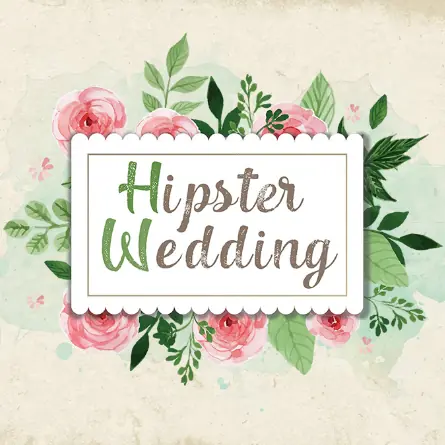 Hipster Wedding logo