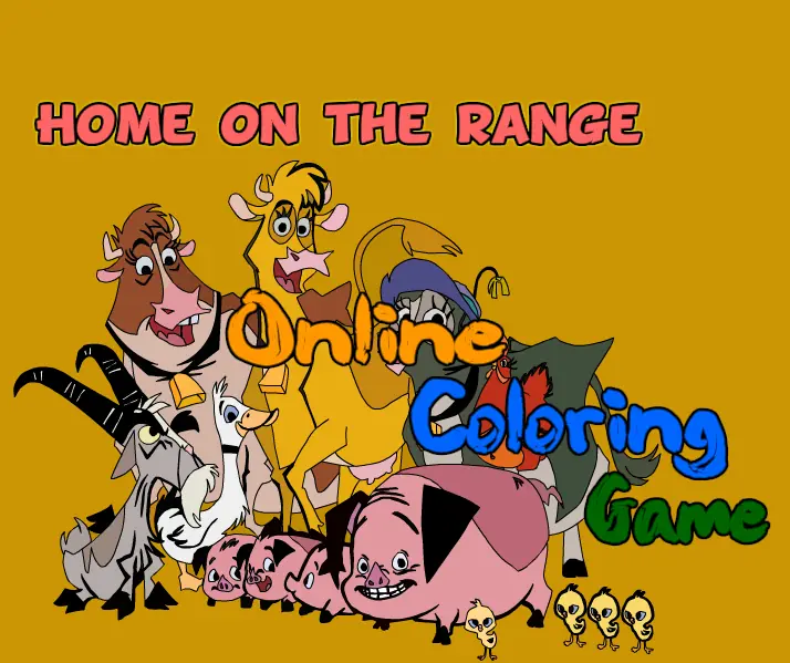 Home on the Range Online Coloring Game logo