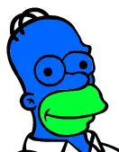 Homer Simpson Coloring logo