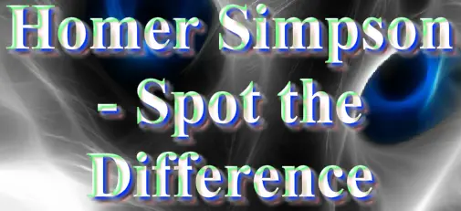 Homer Simpson - Spot the Difference logo