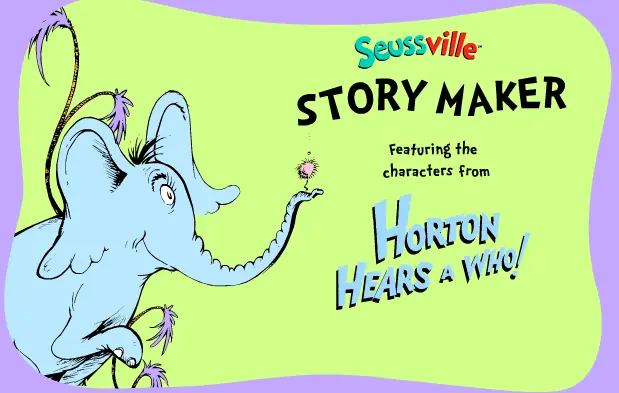 Horton Hears a Who Story Maker logo
