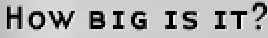 How Big Is It? logo